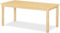 Maple Classroom Table High pressure Laminate Top 3/4"Solid Maple Apron & legs 24"X 36" (Legs Height Option Available) JB-901