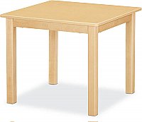 Maple Classroom Table High pressure Laminate Top 3/4"Solid Maple Apron &  legs 24"X 24" (Legs Height Option Available) JB-900