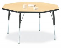 Activity Table 48" Octagon Laminate Table Top Adjustable Height (COLOR OPTION AVAILABLE) 6428JCT 011