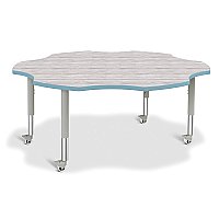 Activity Table 60" LEAF Mobile Driftwood Gray/Coastal Blue/Gray 6458JCM452