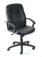 Executive Leather Budget Chair Black B8106LF