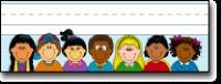 Desk Nameplates Multicultural Kids [CD9512]