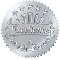 Excellence Silver Award Seals B56-74004 