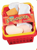 Sandwich Play Food Basket, Set of 14 LER7230