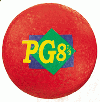 Coloured Playground Ball, Red [MASPG8R]
