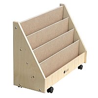 Preschool Book Rack with castors S326