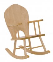 ROCKING CHAIR FULL BACK MADE WITH SOLID MAPLE  SEAT HEIGHT 10" JB-400