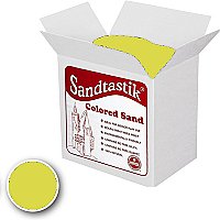 Sandtastik® Classpack Colored Sand, Lime Yellow 25 Lbs SS1151LY