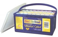 Sidewalk Chalk - 52 Piece Tub - Assorted Colors  B38- 1752