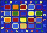 Alphabet Tiles Classroom Rug 10'9 x 13'2  JC1874G