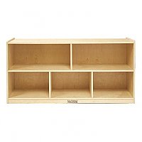 Birch Storage Cabinet 24" high Low (5 Compartment) ELR-0419