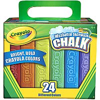 Crayola Washable Sidewalk Chalk-Assorted Colors 24/Pkg