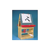 Double-Sided Tabletop Chalkboard and Art Station - with Stand SW965