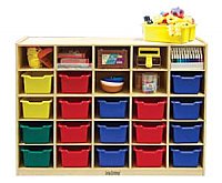 25 Tray Storage Cabinet with 25 Bins Asst. (Primary) ELR0427AS