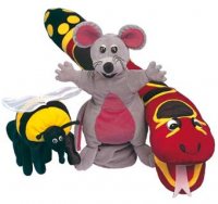 Jolly Phonics Snake Puppet Set of 3 JL-189