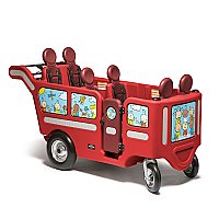 Italtrike Espresso Classico Buggy, Multi-Child 6 Seat Stroller  Red 9615