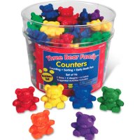 Three Bear Family® Counters: Rainbow Set LER 0744