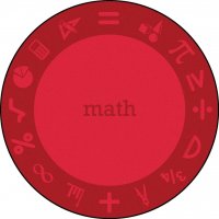 STEAM Classroom Math Rug 7'7" Round JC 1912CC-04