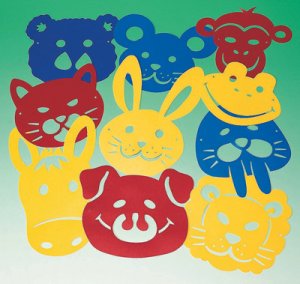 Animal Mask Stencils (Set of 10)