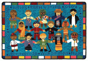 Welcome In Many Languages Mat 3' x 4' [1517A]