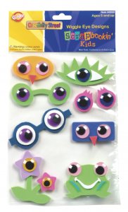 Wiggle Eyes Designs Foam Stickers - 3D - 9 Pcs Set CK-1616