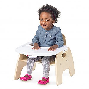 Easy Serve Feeding Chair, 7" Seat Height, Birch 4707047