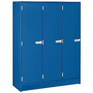 I.D. Systems 45" x 18" x 59" Triple Storage Locker with Doors 79005 B45