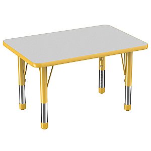 24"x 36" in Rectangle T-Mold Adjustable Activity Table with Chunky Legs 10005