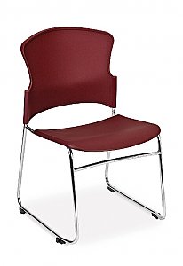 MULTI-USE STACK CHAIR WITH PLASTIC SEAT & BACK 310-P