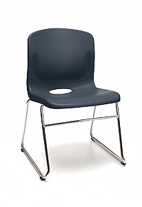 MULTI-USE STACKER CHAIR WITH PLASTIC SEAT AND BACK OFM 315