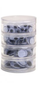 Wiggle Eyes - Stacking Storage Containers - 300 Eyes  CK-3408