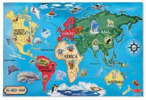 World Map Floor Puzzle  Item #: MD446
