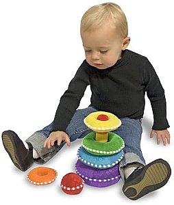 Soft Rainbow Stacker Educational Toy 13066