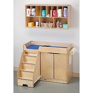Changing Table with Left Side Stairs Combo with Organizer 5135JC