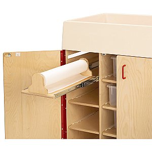 Birch Diaper Changer with Stairs on Left 5145JC