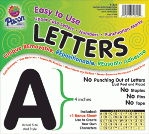 4" Self-Adhesive Letters [PAC51620]