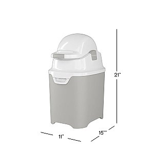 Premium Handsfree Small Diaper Pail - Gray 9620057