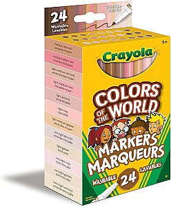 Crayola Colors of The World 24ct Fineline Markers 56-8525