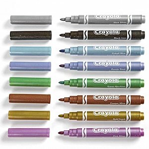 Crayola Markers, Metallic, Set of 8 ITEM# 58-8167