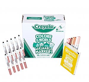 Crayola Colours of the World Multicultural Washable Marker Classpack, Set of 240 ITEM# 58-8228