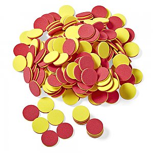 Red & Yellow Counters, Set of 200 LER7566