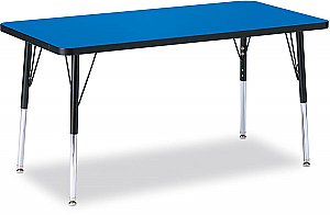 Activity Table 24" x 36" Rectangle Melamine Laminate table tops Adjustable Height COLOUR OPTION 6478JCT [ clone ]