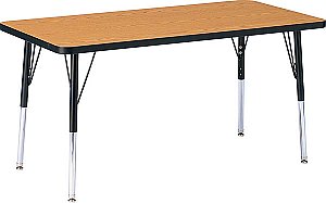 Activity Table 30"x 48" Rectangle Melamine Laminate table tops Adjustable Height (COLOUR OPTION AVAILABLE) 6473JCT