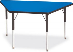 Activity Table 24"x24"x48"  Trapezoid Melamine Laminate table top Adjustable Height (COLOR OPTION AVAILABLE) 6438JCT