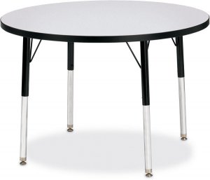 Activity Table 48" Round Melamine Laminate Table Top Adjustable Height (COLOR OPTION AVAILABLE) 6433JCT