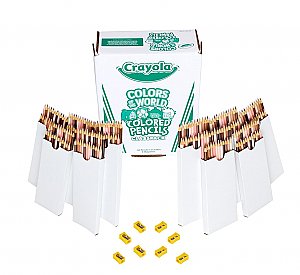 Crayola World Coloured Multicultural Pencils Class pack, 240 Pieces set  68-2023