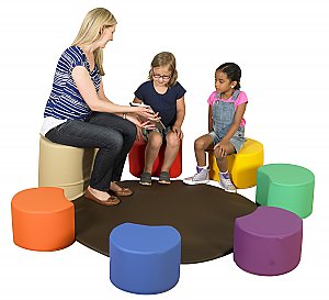 Painter’s Stools with Teacher’s Seat & Mat CF805-011