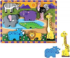 Safari Wooden Chunky Puzzle MD-3722