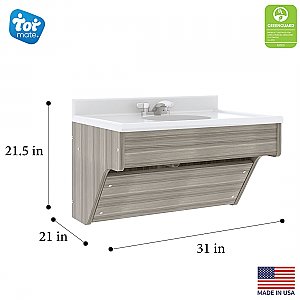 31" WALL-MOUNTED SINGLE BATHROOM VANITY TM8360.OW92