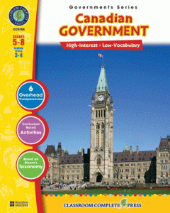 N American Govts Series LV 3-4 Canadian Govt - Gr 5-8  [CC5758]